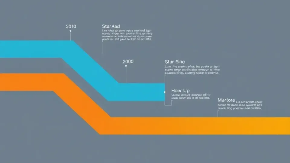 Progressive roadmap showing phases of SEO implementation with ascending growth trajectory