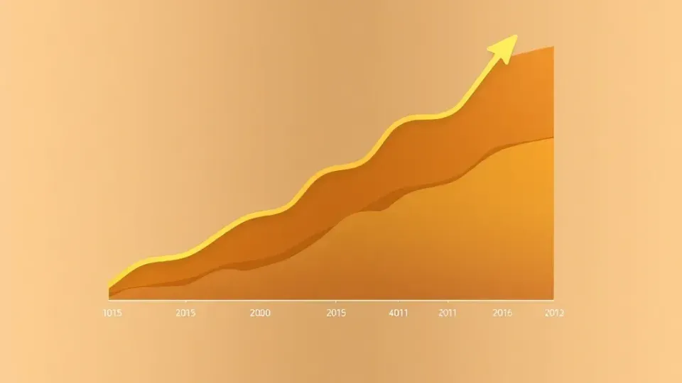 Upward trending line representing long-term SEO growth and investment