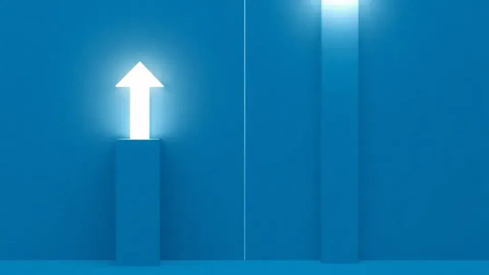 Visual comparison of ascending bright path versus declining dark path representing ethical versus unethical SEO