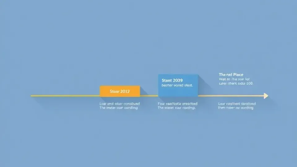 Timeline diagram showing four ascending stages of SEO progression