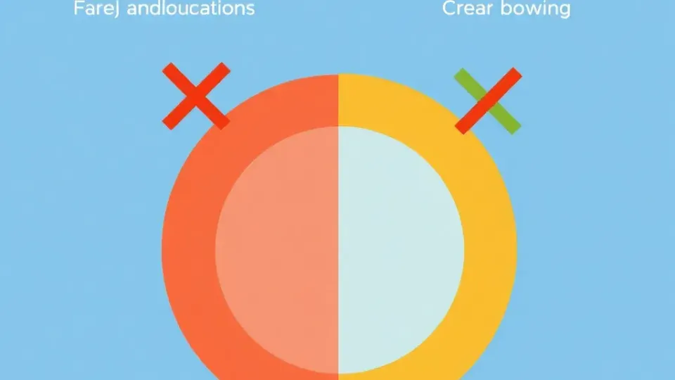 Abstract illustration showing misconceptions versus correct SEO facts