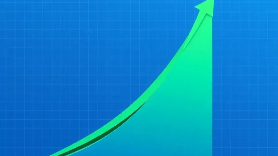 Upward trending growth chart representing ROI and value increase