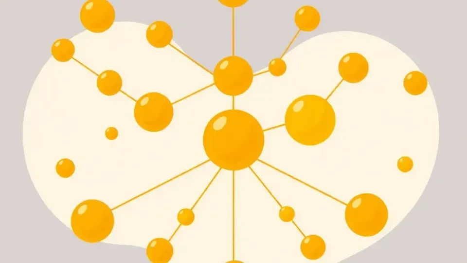 Network diagram showing interconnected nodes representing backlinks and domain authority relationships