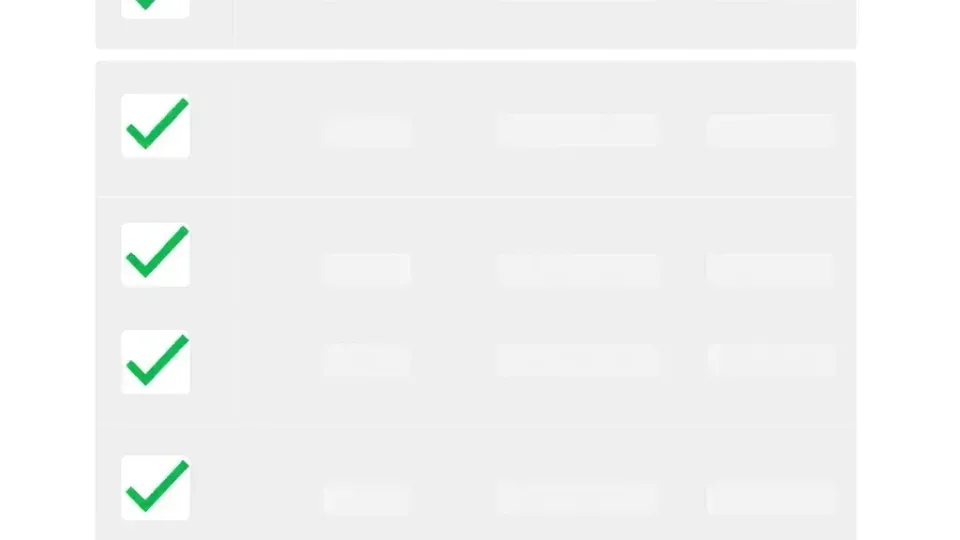 DIY SEO checklist visualization showing task completion status with checkmark symbols