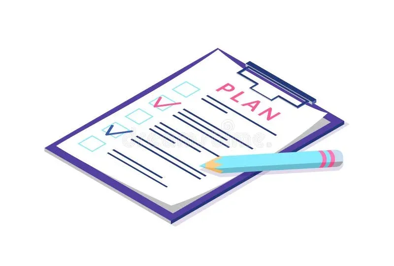 Checklist and planning document with pen for task organization