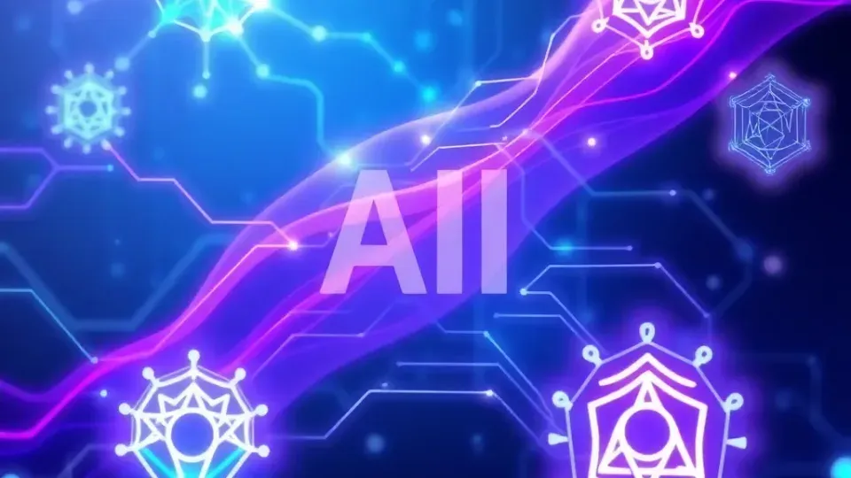 Futuristic AI and machine learning visualization for modern SEO