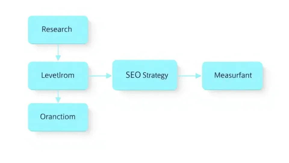 SEO strategy development process flowchart