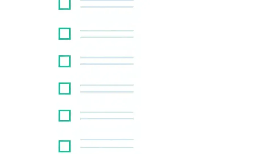 Checklist visualization with checkmarks representing task completion