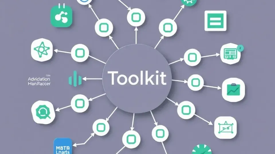 Circular workflow diagram showing integrated SEO tools and data flow