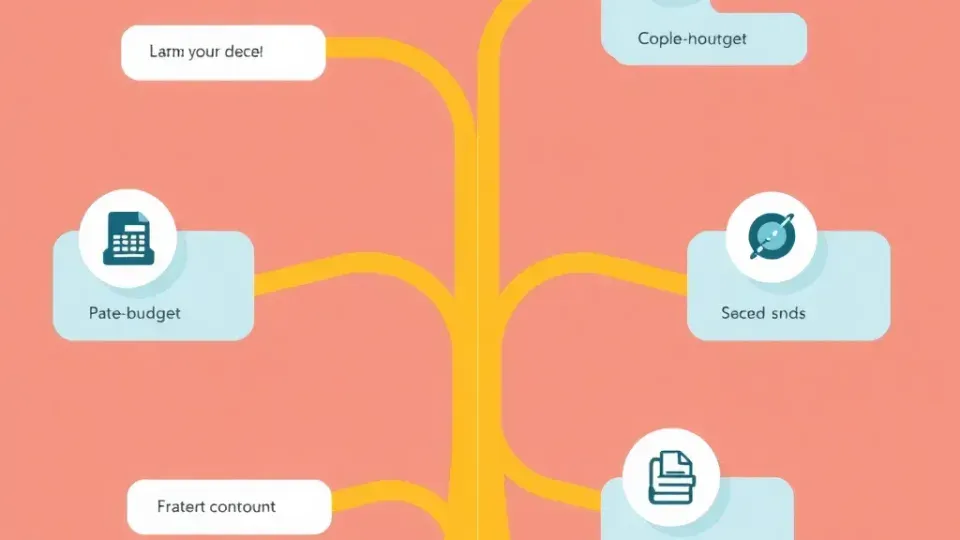 Decision tree visualization showing multiple branching pathways for tool selection