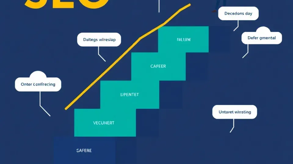 Career growth path representing SEO job titles and professional progression