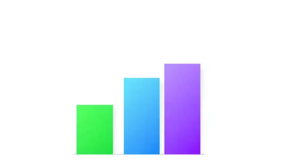 Three-column comparison visualization representing free, mid-tier, and premium pricing tiers