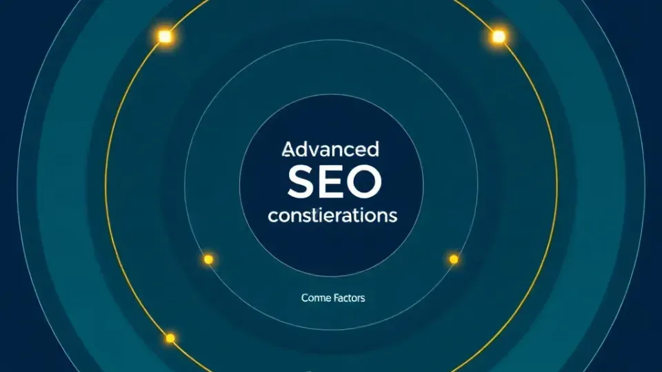 Concentric circular diagram representing layered advanced SEO considerations