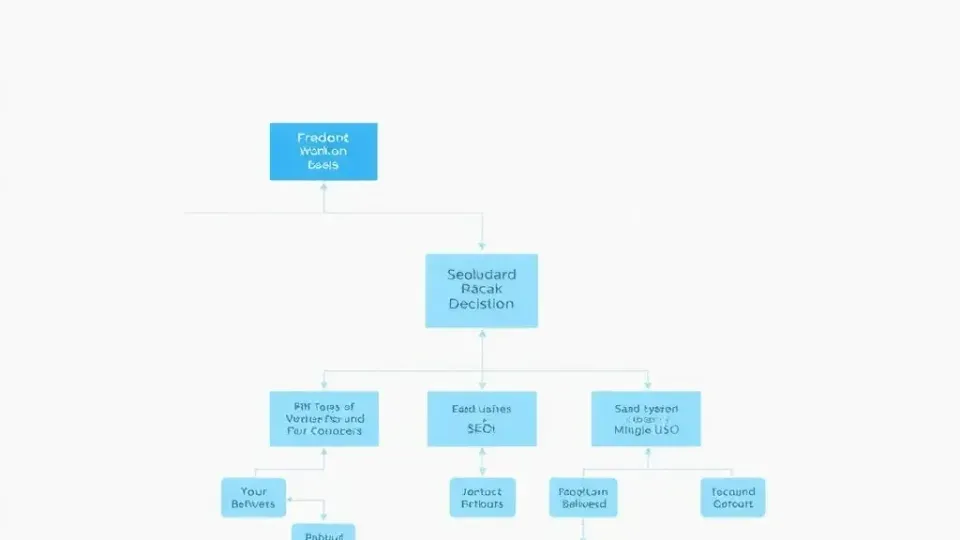 Decision tree flowchart for selecting appropriate SEO optimization tools
