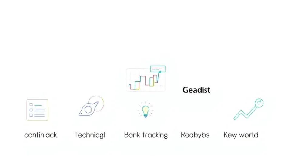 Visual breakdown of five SEO tool categories shown as distinct columns