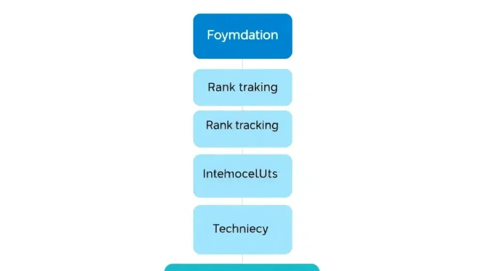 Hierarchical diagram showing layers of SEO tooling categories and integration
