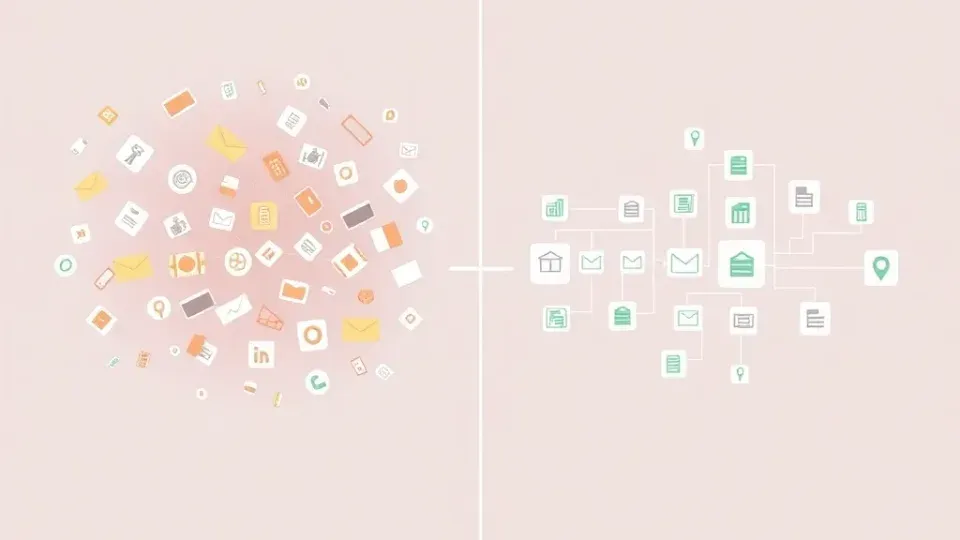 Visual comparison of fragmented tools versus integrated SEO tooling system