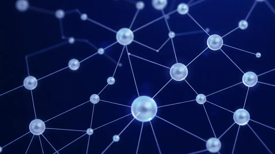 Abstract visualization of data flow through integrated SEO systems