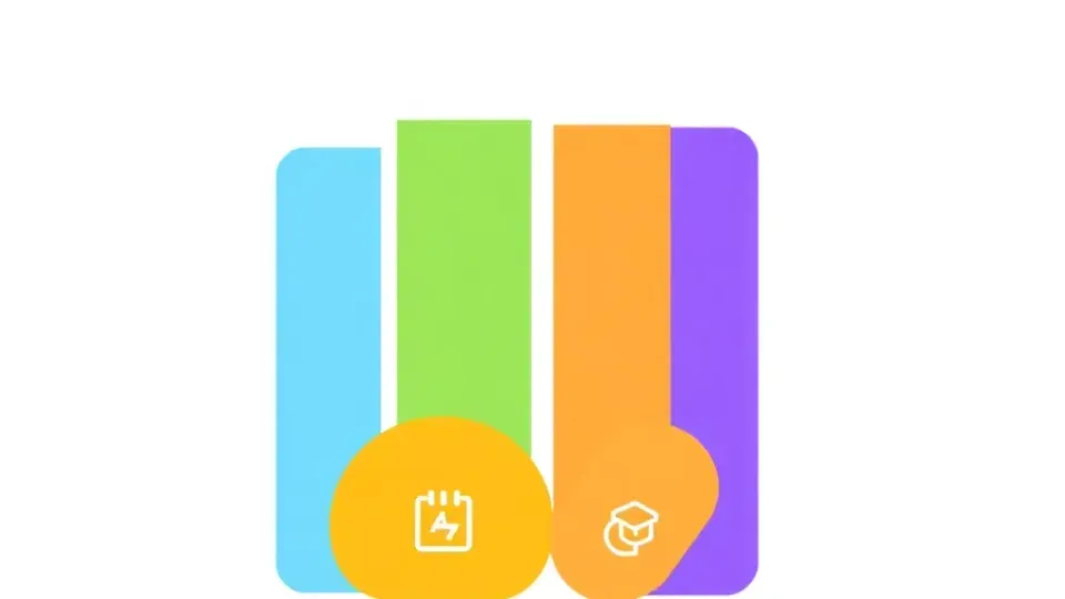 Four-column infographic showing different SEO tool categories with color-coded sections