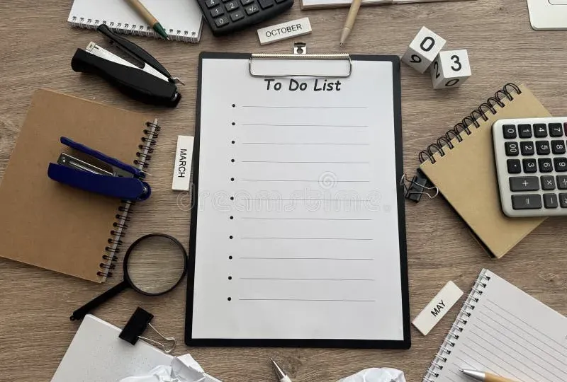 Checklist document with pen on desk for implementation planning