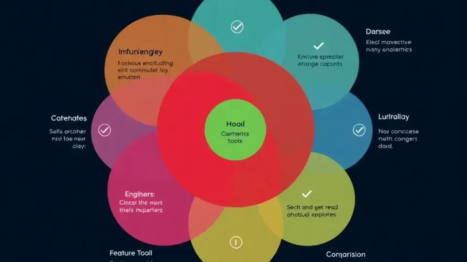 Feature comparison visualization of multiple AI humanizer tools
