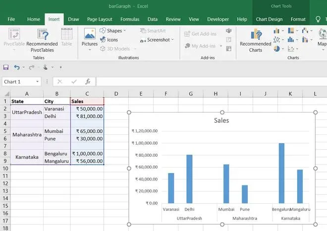 Spreadsheet displaying comparison matrix with organized data in rows and columns