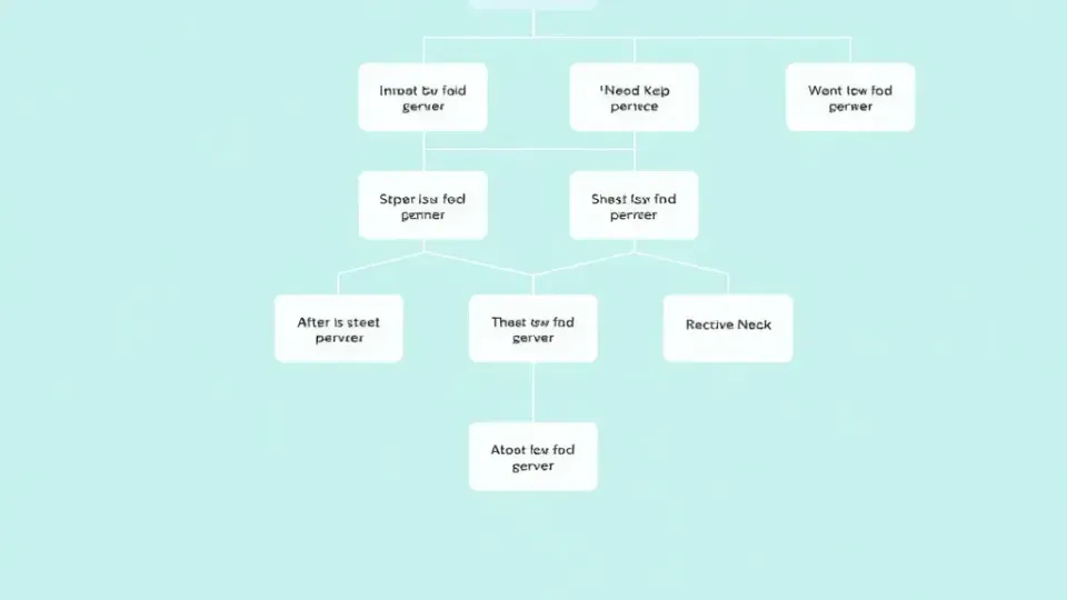 Decision tree flowchart for selecting appropriate SEO tools by business type