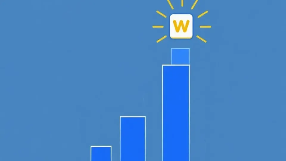 Visual representation of website visibility and improved search ranking position
