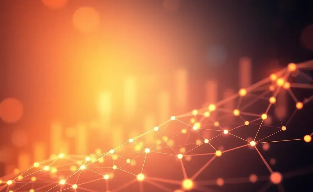 Abstract digital network visualization representing SEO and search engine optimization