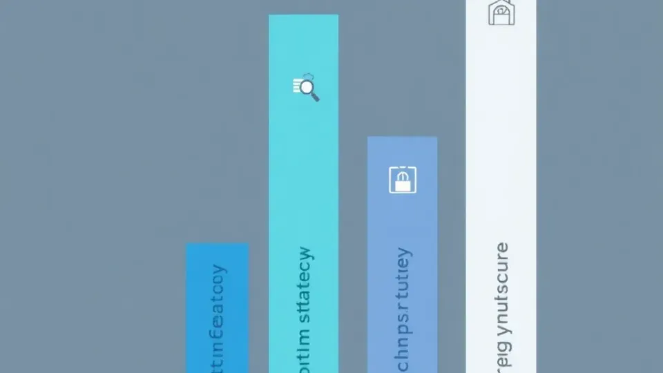 Four-column infographic representing the four main domains of SEO work